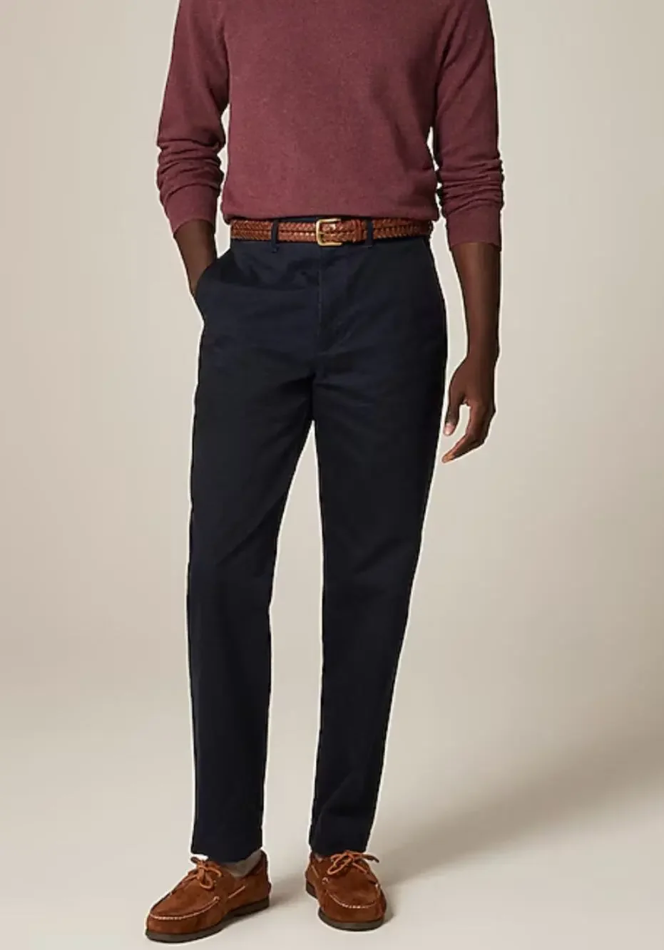 J. Crew Slim Broken In Boyfriend Chino Pants Navy Blue 29